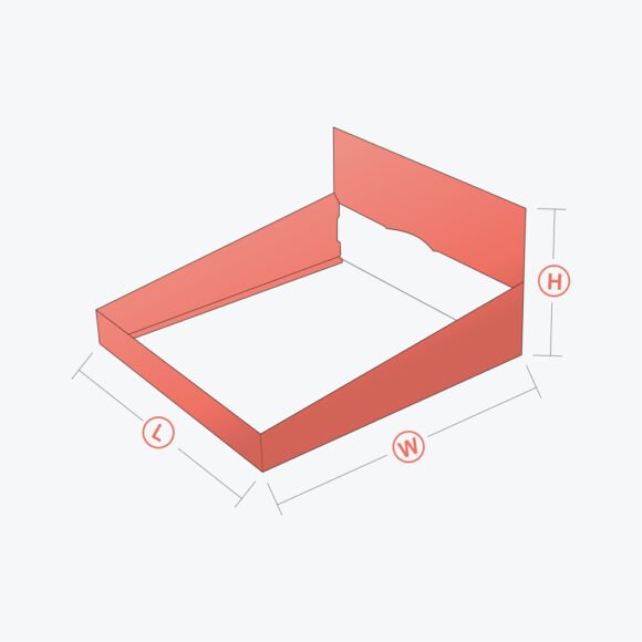 Assembled double wall with display lid box showcasing its durable structure and display-ready design for retail and POS displays.