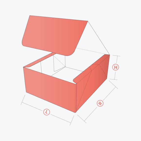 Four Corner with Display Lid Box featuring a durable top closure design