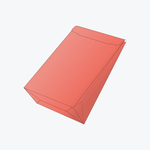 Assembled gable bag with a functional handle-top design and sleek structure.