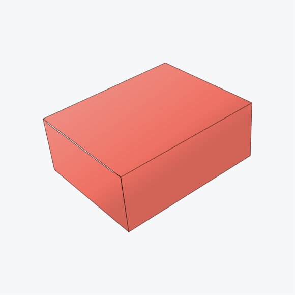 Fully assembled Reverse Tuck End Box with a clean, rectangular design and sturdy structure.