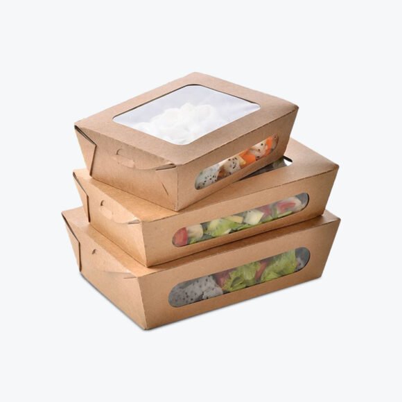Salad Packaging Boxes with Window - Image 2