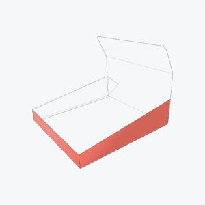 Partially folded double wall with display lid box highlighting its durable structure and easy-to-assemble design.