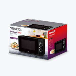 Custom microwave packaging box with printed logo and vibrant design for product branding and safe shipping.