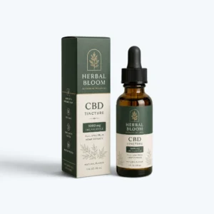 Custom CBD Tincture Boxes with printed cardboard packaging and dropper bottle