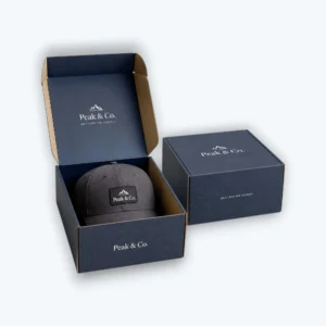 Custom hat boxes with logo for premium branded cap packaging