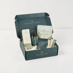Custom CBD Subscription Boxes with product bundle and branded inserts