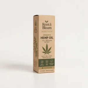 Custom hemp oil boxes made from kraft cardboard for eco-friendly hemp oil packaging