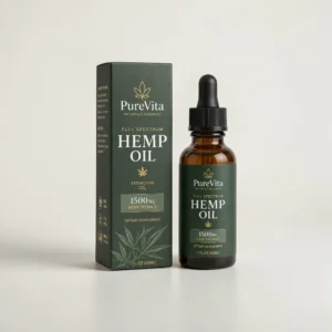 Custom hemp oil boxes with dark green cardboard packaging and premium printed branding