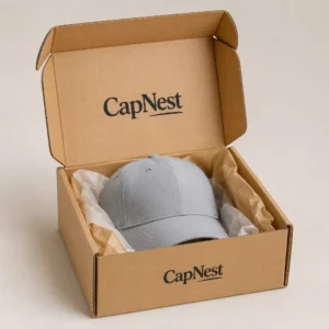 Custom hat boxes in kraft cardboard for eco-friendly cap packaging