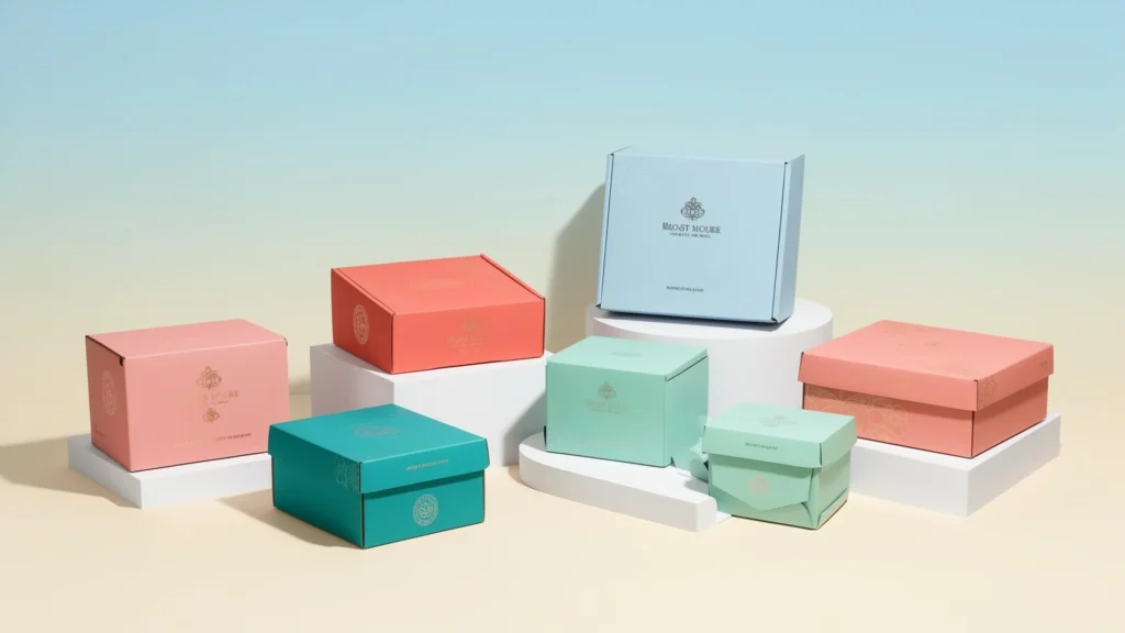 Custom printed boxes with logo for products and retail packaging