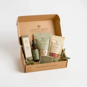 Custom CBD Subscription Boxes with kraft wellness bundle packaging