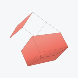 Custom bottom boxes 1-2-3 style 3D view showing assembled box structure