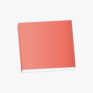 Four Panel CD Jacket box style 3D mockup showing closed packaging sleeve
