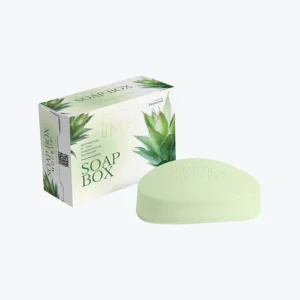 Custom soap boxes with botanical printed design and premium soap packaging