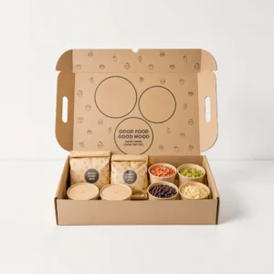 Custom catering boxes for meal kits and food delivery