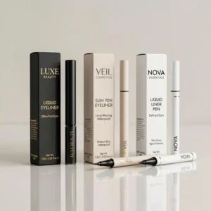 Custom eyeliner boxes for liquid eyeliner packaging and cosmetic branding