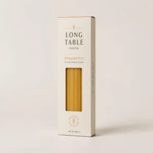 Custom pasta boxes with window for spaghetti pasta packaging