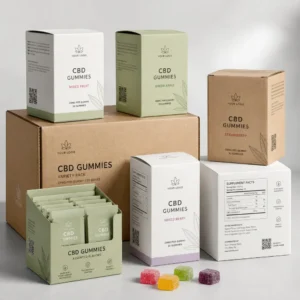 CBD gummies packaging boxes for wholesale and retail display