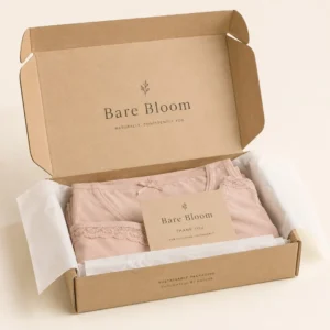 Custom lingerie boxes in kraft style for sustainable packaging
