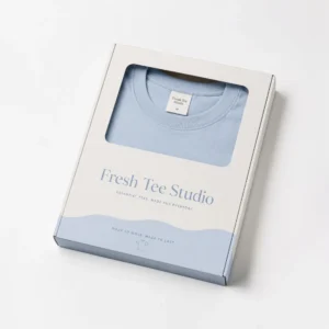 Apparel mailers with window box design for t-shirt packaging and display