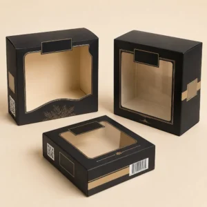 Custom Window Boxes with custom boxes with window for premium product packaging