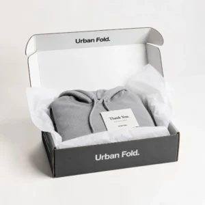 Custom boxes for clothing with branded mailer box for hoodie packaging