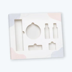 Custom die cut inserts with precision cutouts for secure product-fit packaging and branded presentation