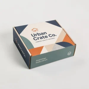 Custom printed mailer boxes with logo and full color design for ecommerce shipping