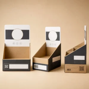 Custom Display Boxes with custom retail display boxes for shelf and counter presentation