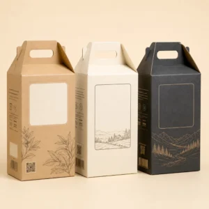 custom gable boxes with printed gable boxes and handle gift boxes for retail packaging