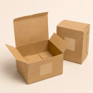 Custom kraft retail boxes with open structure and durable kraft packaging design