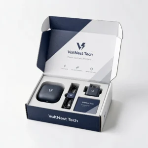 Custom mailer boxes with inserts for tech product packaging and branded unboxing