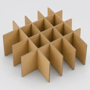 Shipping box divider inserts with corrugated partitions for separating multiple products during transit