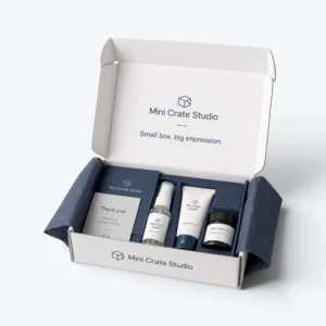 Small mailer boxes for skincare product packaging with custom printed branding