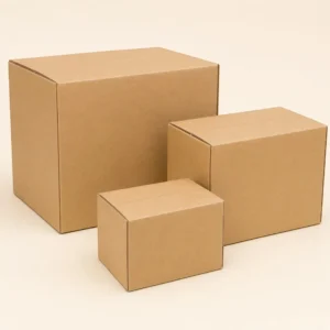 Sturdy shipping boxes in kraft board for safe product delivery