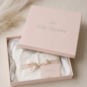 Wedding dress storage boxes for bridal gown preservation and keepsake packaging