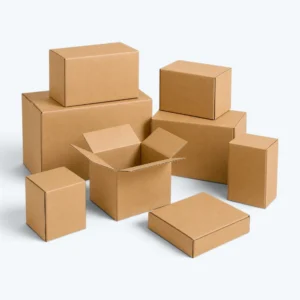 Wholesale custom shipping boxes in multiple kraft sizes for bulk orders