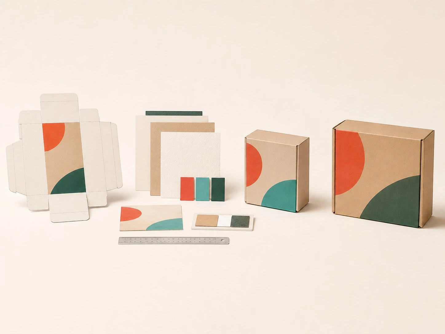 Custom packaging process from dieline and material selection to finished printed boxes