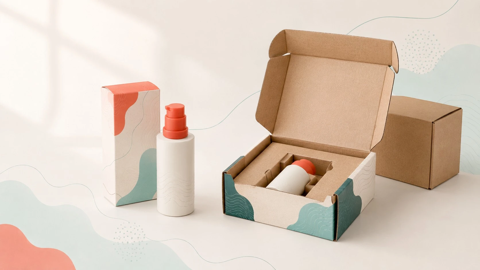 Retail folding carton compared with protective ecommerce mailer packaging