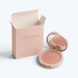 Custom blush boxes with logo printing for compact blush packaging
