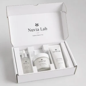 Custom cosmetic mailer boxes with protective inserts for skincare products