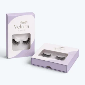 Custom eyelash boxes with window packaging for premium lash products