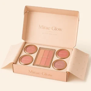Custom printed blush boxes with inserts for blush palette packaging